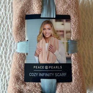 Peace and Pearls Cozy Infinity Scarf